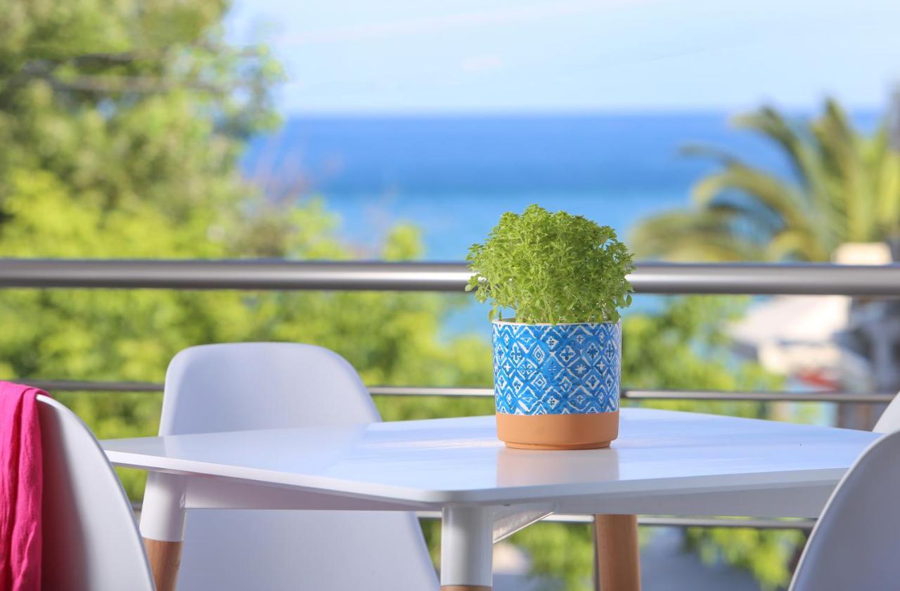Golden Beachside Terrace Chrysi Ammoudia Bagian luar foto