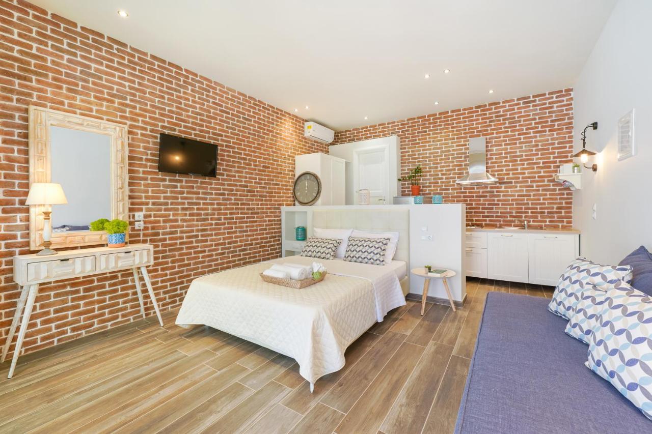 Golden Beachside Terrace Chrysi Ammoudia Bagian luar foto