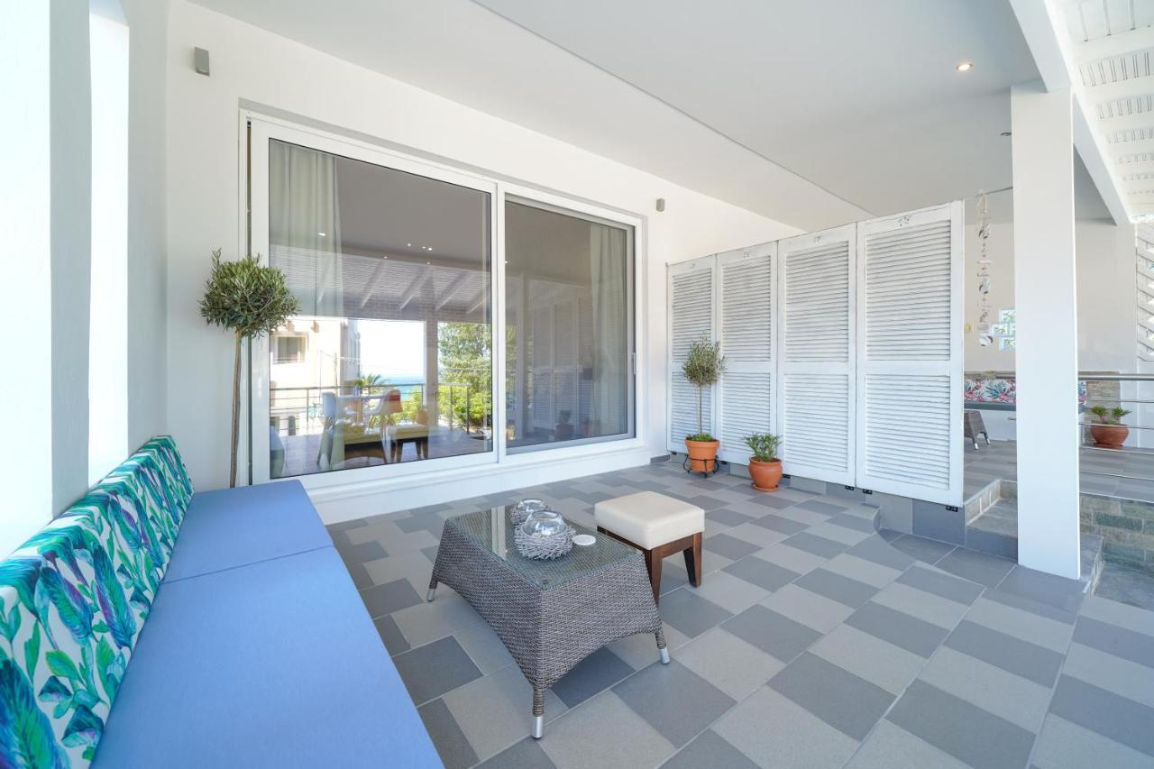 Golden Beachside Terrace Chrysi Ammoudia Bagian luar foto
